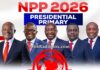 Ghana Politics: NPP Presidential Primaries Results 2026 - Dr. Bawumia Declared Winner, Full Candidate Performance Kennedy Ohene Agyapong, Dr Bryan Acheampong, Dr Mahamudu Bawumia, Dr Yaw Osei Adutwum, Kwabena Agyepong